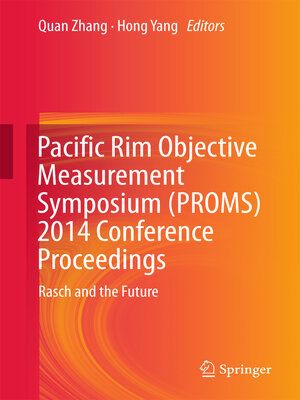 cover image of Pacific Rim Objective Measurement Symposium (PROMS) 2014 Conference Proceedings